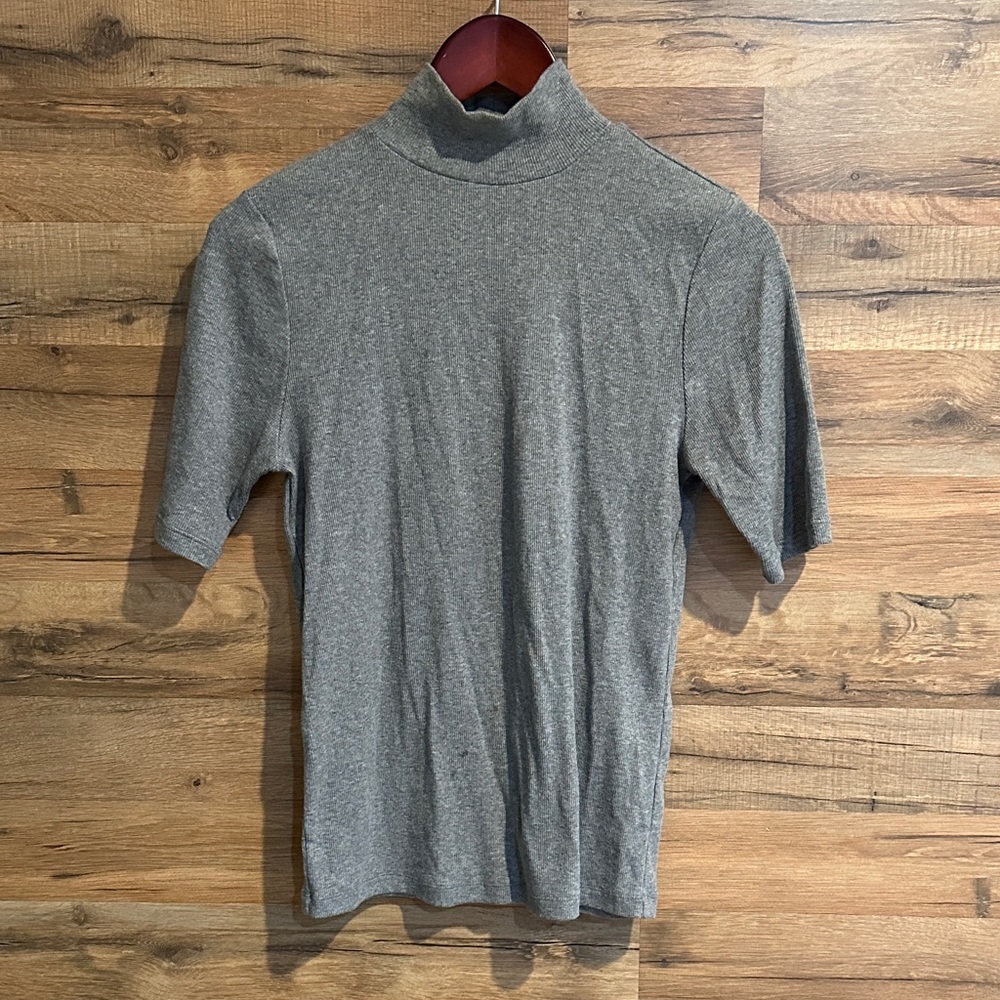 LOFT Gray Turtleneck Sweater